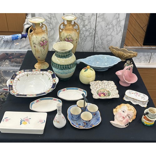 243 - Selection of vintage porcelain items to include Poole etc