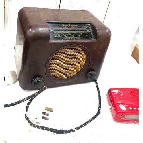 105 - Two vintage retro radios - both untested