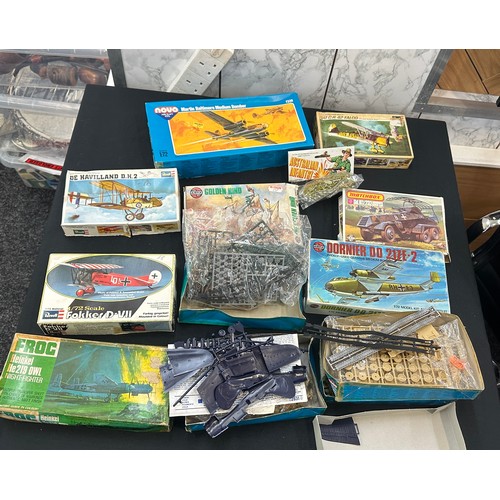 37 - Selection of scale models kits to include Revell, Novo etc all as found