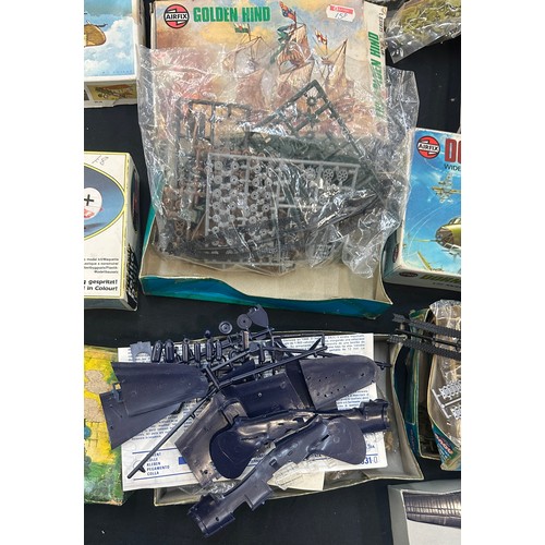 37 - Selection of scale models kits to include Revell, Novo etc all as found