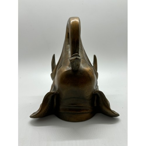 464 - Art Deco frankart Metal elephant ashtray