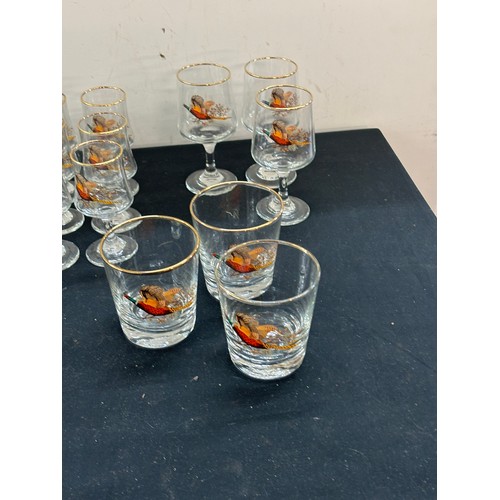 252 - Selection of vintage sherry and wine glasses