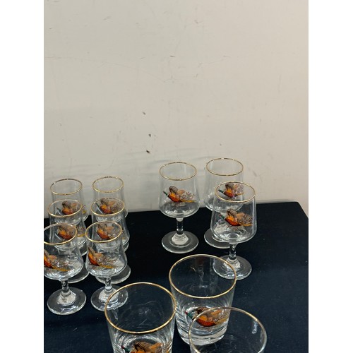 252 - Selection of vintage sherry and wine glasses