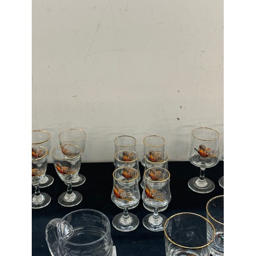 252 - Selection of vintage sherry and wine glasses