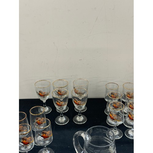 252 - Selection of vintage sherry and wine glasses