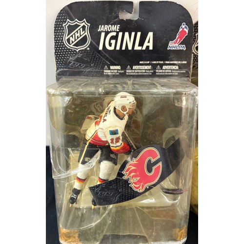 75 - Selection of NHL Signed Hockey players collector figures to include Jarome Iginla, Dion Phaneuf, The... 