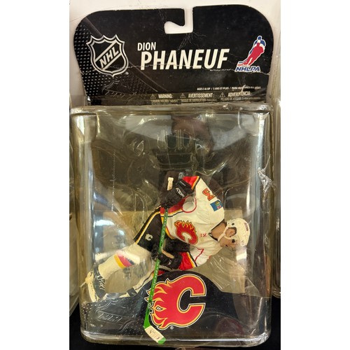 75 - Selection of NHL Signed Hockey players collector figures to include Jarome Iginla, Dion Phaneuf, The... 