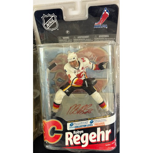 75 - Selection of NHL Signed Hockey players collector figures to include Jarome Iginla, Dion Phaneuf, The... 