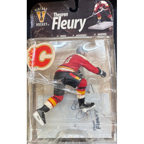 75 - Selection of NHL Signed Hockey players collector figures to include Jarome Iginla, Dion Phaneuf, The... 