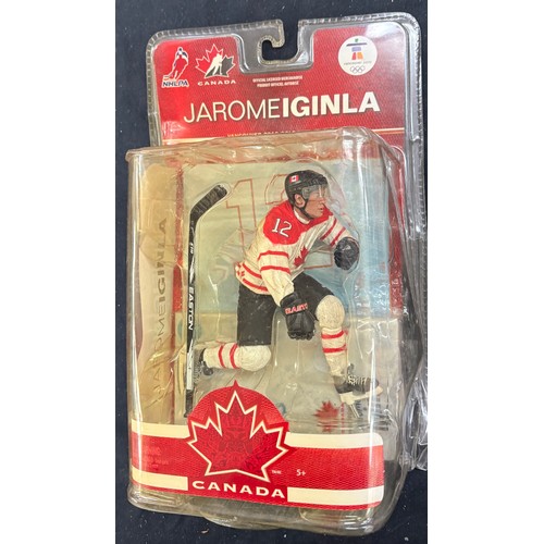 78 - Selection of NHL Signed Hockey players collector figures to include Alexander Ovechkin, Jarome Iginl... 