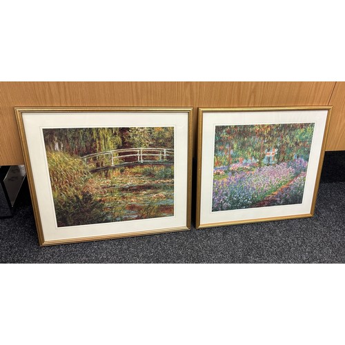 32 - Two framed prints largest measures approximately 22 inches wide x 20 tall