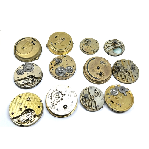 323 - selection of antique pocket watch movements