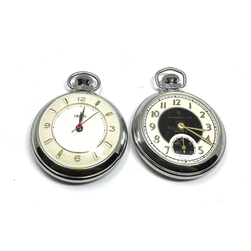 324 - 2 Vintage pocket watches smiths & ingersoll both ticking in good condition