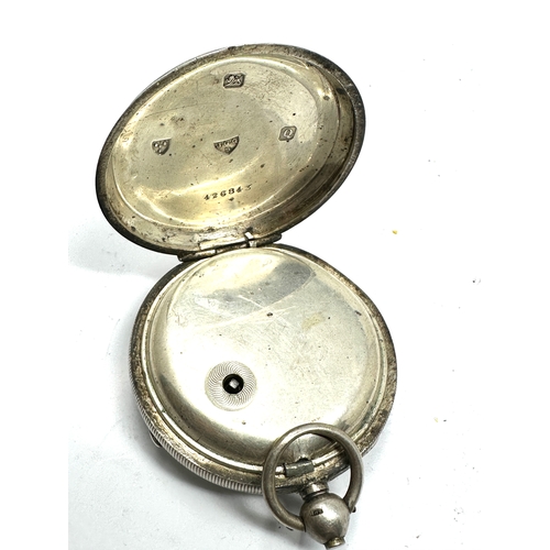 335 - J.G Graves Sheffield silver open face pocket watch the watch is ticking