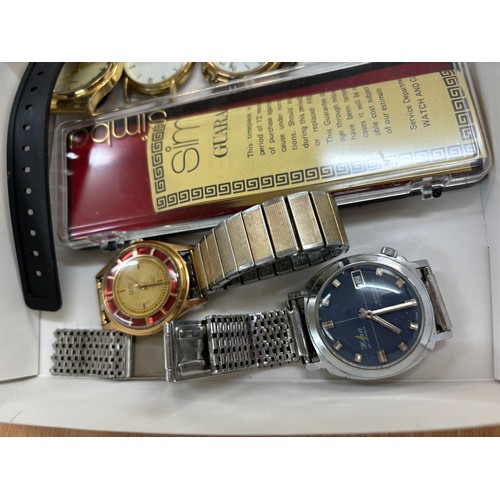 481 - Selection of vintage and later watches includes Simba, Ingersol etc