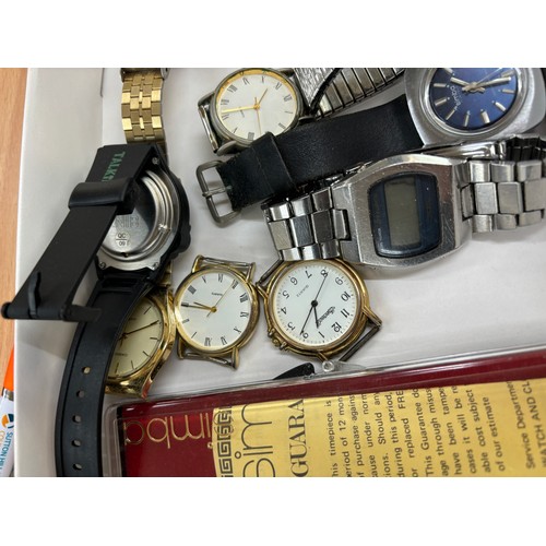 481 - Selection of vintage and later watches includes Simba, Ingersol etc