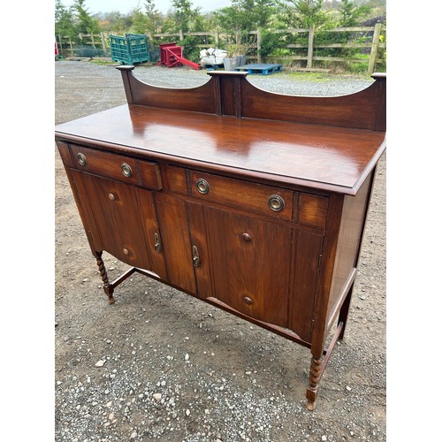 399 - Oak sideboard measures approximately 48 inches wide x 180 x 45