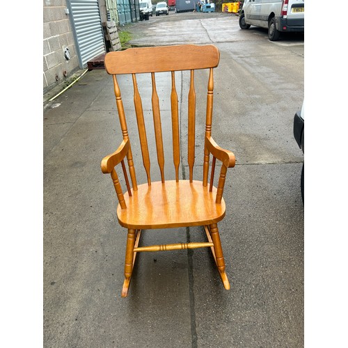 393 - Oak rocking chair