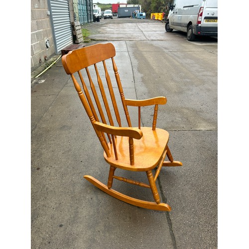 393 - Oak rocking chair