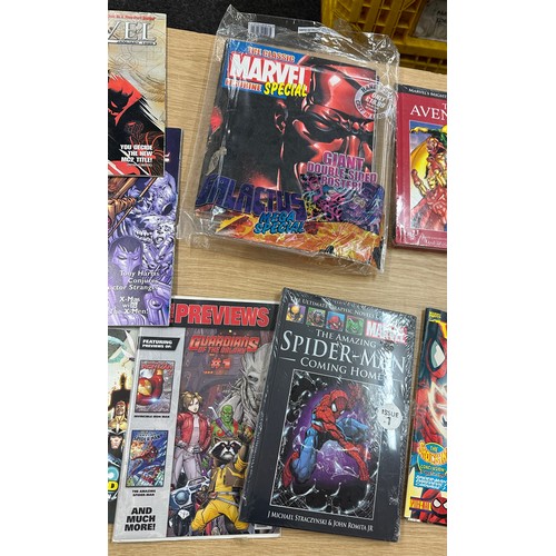 112 - Selection of Marvel Comics and magazines to include ' Marvels Mightiest Heroes' , ' The Classic Marv... 