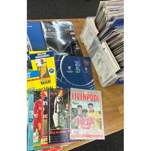 171 - 1960s-2010 + over 200 football programmes - England, Cup Finals, Premier, League, Non-League plus ma... 