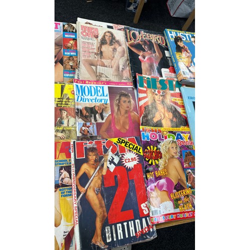 59 - Selection of vintage adult magazines