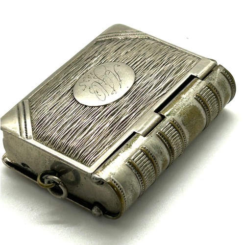 458 - Silver cased vesta cigarette lighter along with trench art lighter etc