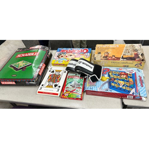 270 - Selection of board games to include scrabble, operation etc