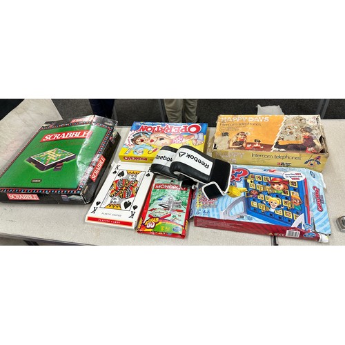 270 - Selection of board games to include scrabble, operation etc