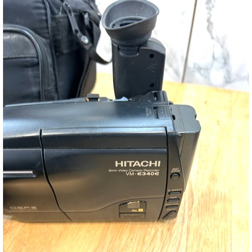 44 - hitachi vm-e340e video recorder and accessories, untested