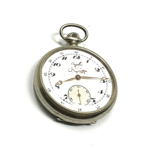 337 - antique Jupiter cal 534 pocket watch nickel cased the watch is ticking