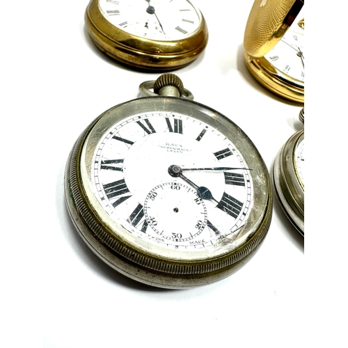 338 - 4 vintage pocket watches untested includes kays  the risley watch smiths & focus the smiths and focu... 