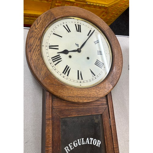 300 - Vintage wall clock, untested