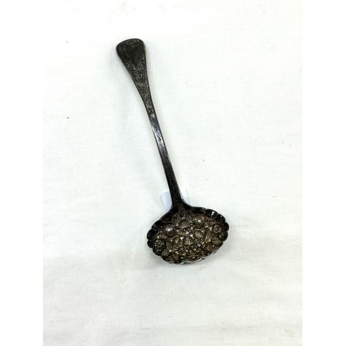 513 - Vintage silver hallmarked Silver berry ladle total weight 49 grams