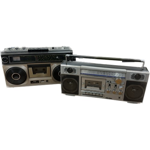 123 - 2 vintage ghetto blaster, untested