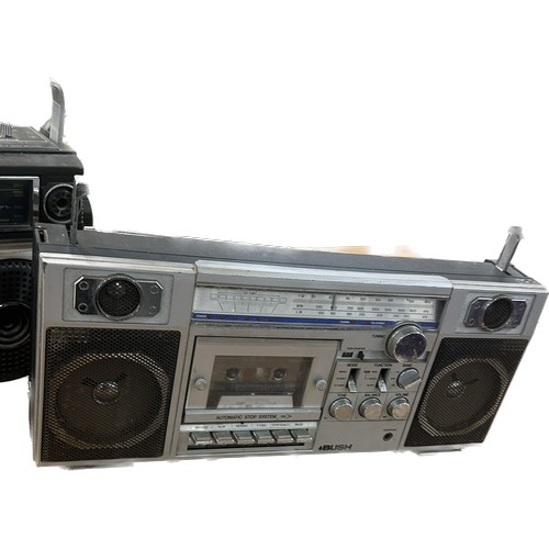 123 - 2 vintage ghetto blaster, untested