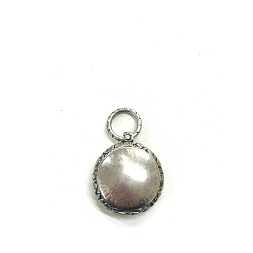 514 - Vintage silver coin holder pendant, approximate weight 12g