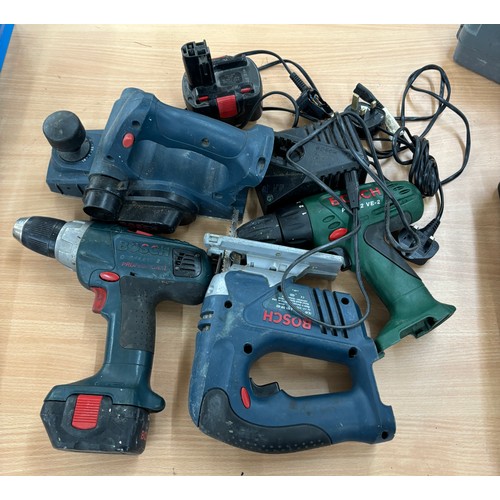 331 - Selection of assorted power tools includes drills, sanders etc