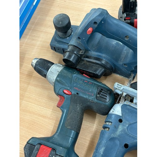 331 - Selection of assorted power tools includes drills, sanders etc