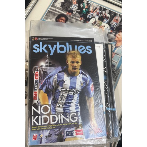 265 - Large selection of Coventry football memorabilia