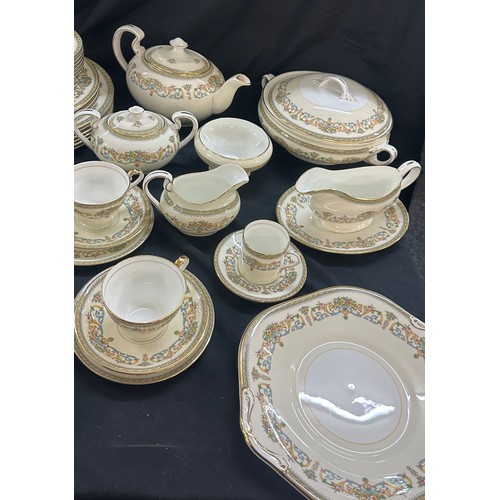 325 - Vintage Aynsley Henley part dinner part tea service to include cups, saucers, tea pot, gravy boat et... 