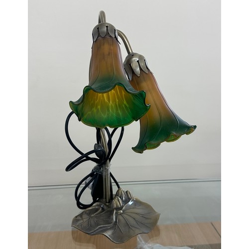 287 - Tiffany style lamp overall height approx 16 inches tall, untested