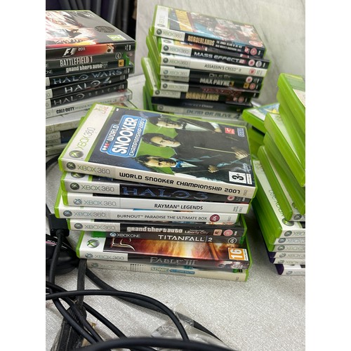 189 - XBOX 360 and a selection of XBOX 360 games - untested