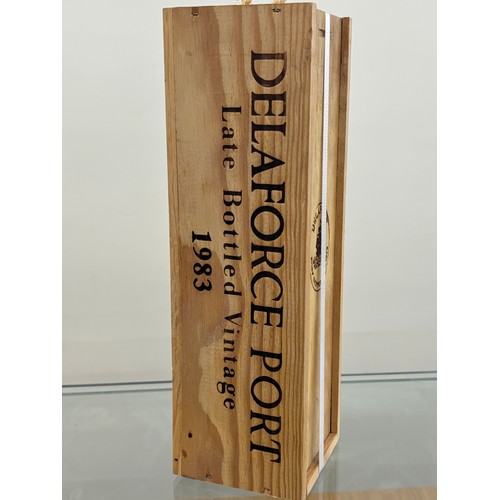 113 - Cased Delaforce port late bottled vintage 1983