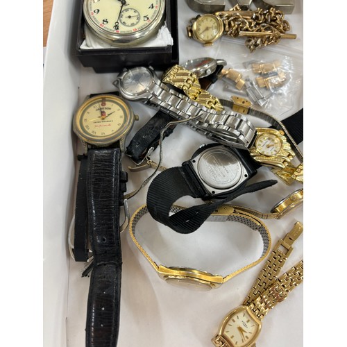 484 - Large selection of assorted wristwatches, untested