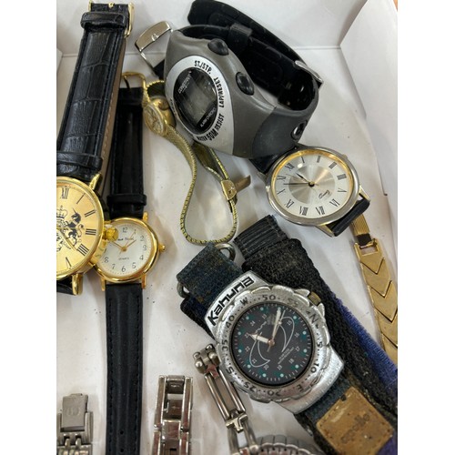 486 - Large selection of assorted wristwatches, untested