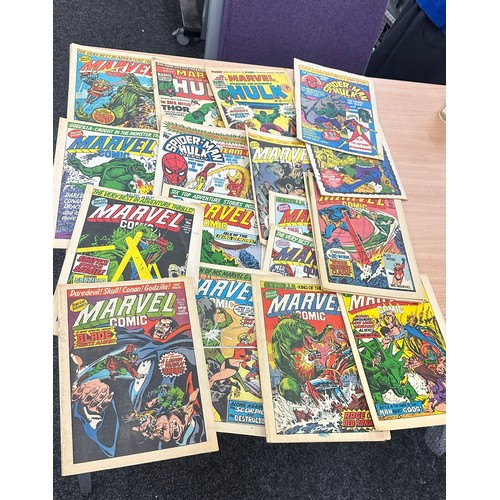 361 - Selection of Vintage Marvel comics to include Spiderman etc