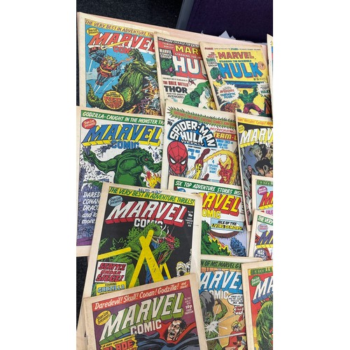 361 - Selection of Vintage Marvel comics to include Spiderman etc