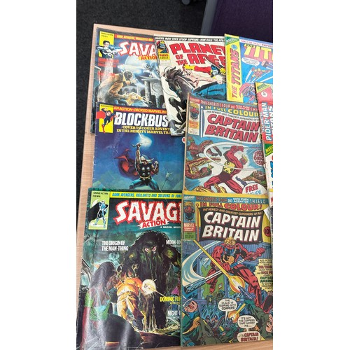 362 - Selection of Vintage Marvel comics etc