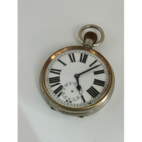 494 - Large open face pocket watch, untested